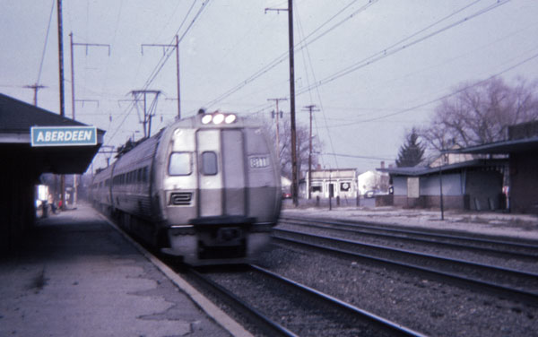 Penn Central Metroliner in Aberdeen in 1976